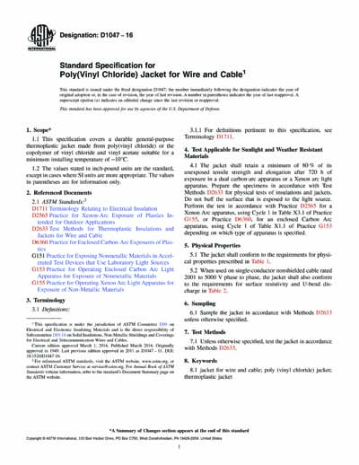 Standards PDF Cover Page
