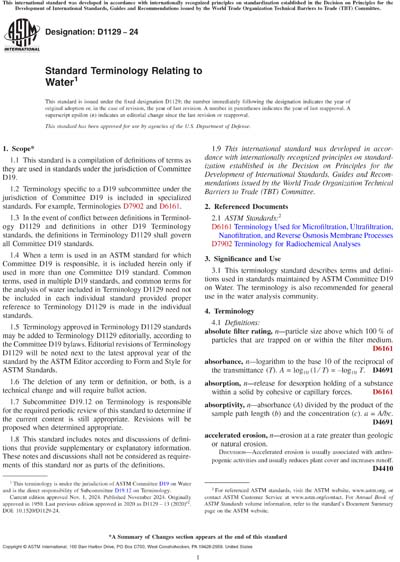 Standards PDF Cover Page