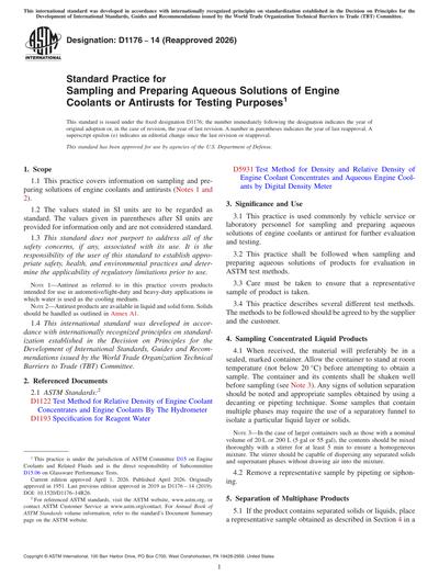 Standards PDF Cover Page