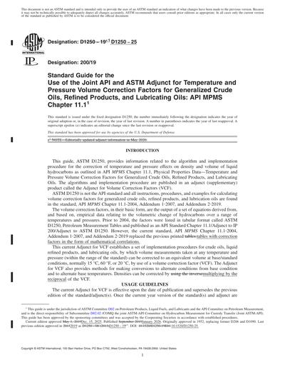 ASTM D1250-25 Red - Standard Guide for the Use of the Joint API and ...