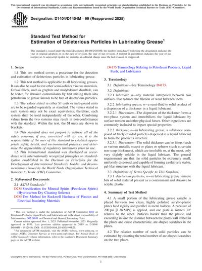 Standards PDF Cover Page