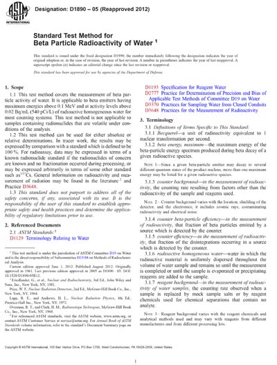 Standards PDF Cover Page