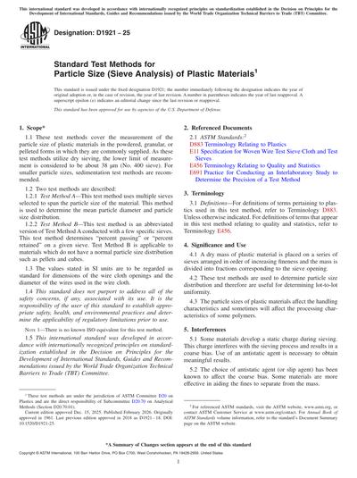 Standards PDF Cover Page