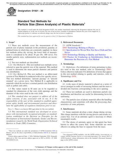 Standards PDF Cover Page