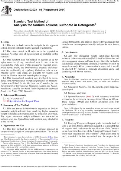 Standards PDF Cover Page