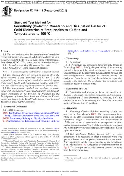 Standards PDF Cover Page