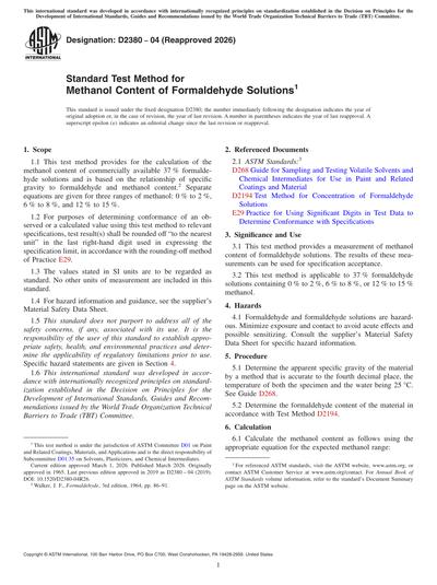 Standards PDF Cover Page