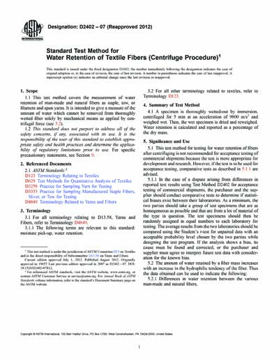 Standards PDF Cover Page