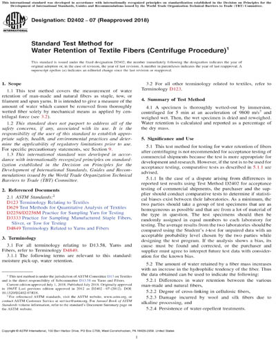 Standards PDF Cover Page