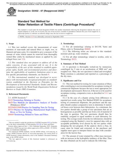 Standards PDF Cover Page