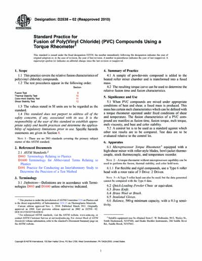 Standards PDF Cover Page