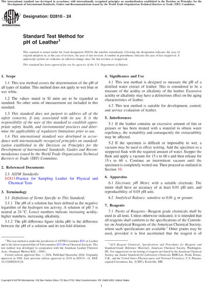 Standards PDF Cover Page