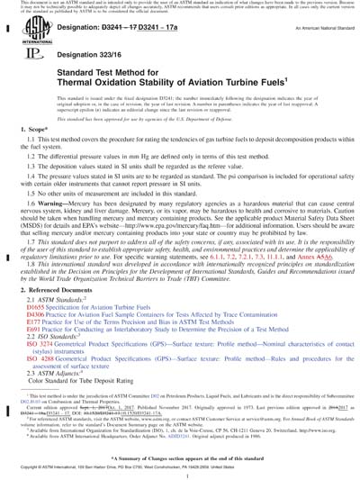 ASTM D3241 17a Red Standard Test Method For Thermal Oxidation 