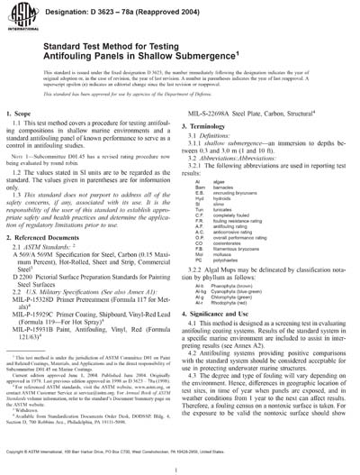Standards PDF Cover Page