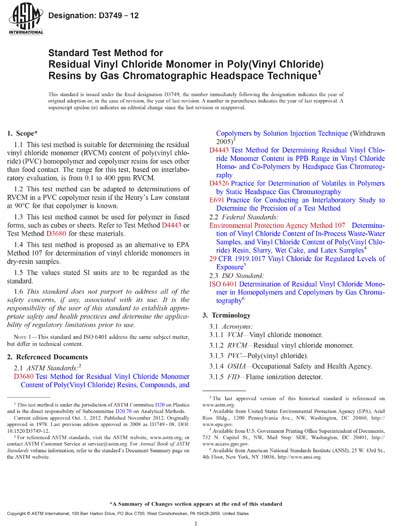 Standards PDF Cover Page