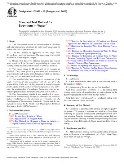 Standards PDF Cover Page