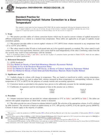 volume correction factors to 15 c