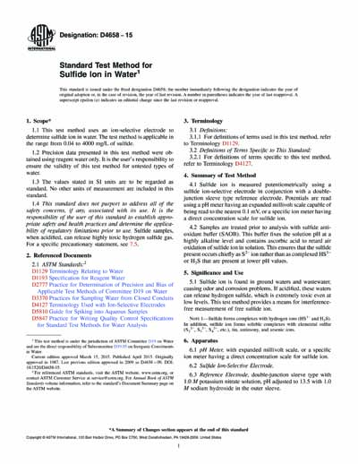 Standards PDF Cover Page