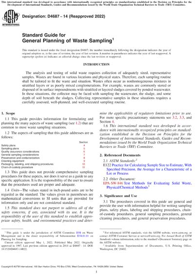 Standards PDF Cover Page