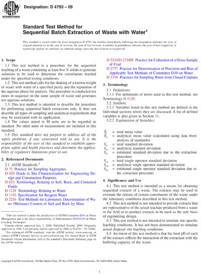 list of astm standards pdf