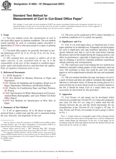 Standards PDF Cover Page