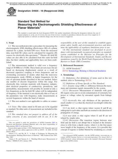 Standards PDF Cover Page