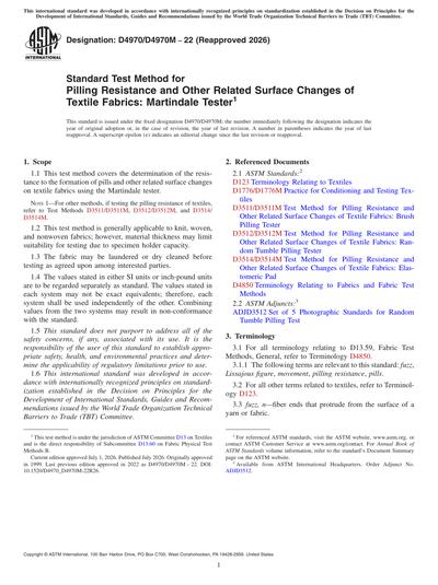 Standards PDF Cover Page
