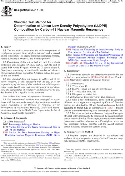 Standards PDF Cover Page