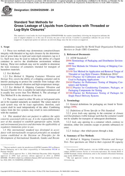Standards PDF Cover Page