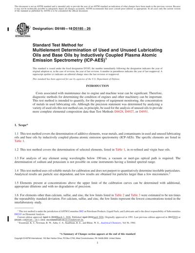 ASTM D5185-26 Red - Standard Test Method for Multielement Determination ...