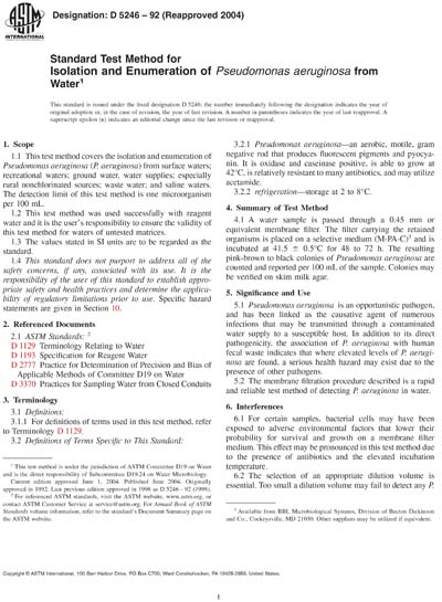 Standards PDF Cover Page