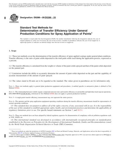ASTM D5286-25 Red - Standard Test Methods for Determination of Transfer ...