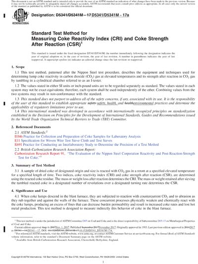 ASTM D5341/D5341M-17a Red - Standard Test Method for Measuring Coke ...