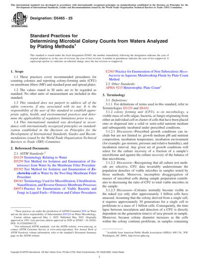 Standards PDF Cover Page