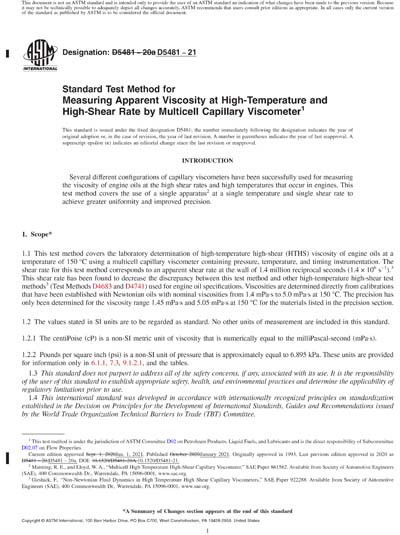 D5481 ASTM D5481-21 Red - Standard Test Method for Measuring Apparent ...