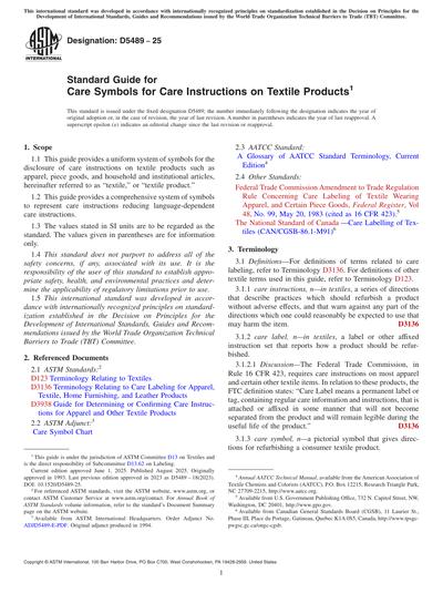 Standards PDF Cover Page