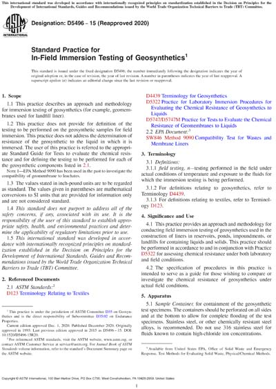 Standards PDF Cover Page