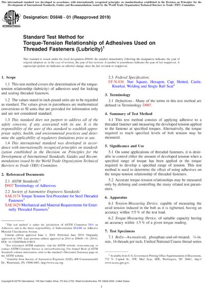 Standards PDF Cover Page