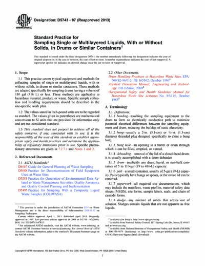 Standards PDF Cover Page
