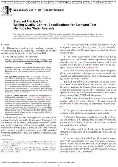 Standards PDF Cover Page