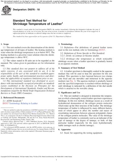 Standards PDF Cover Page