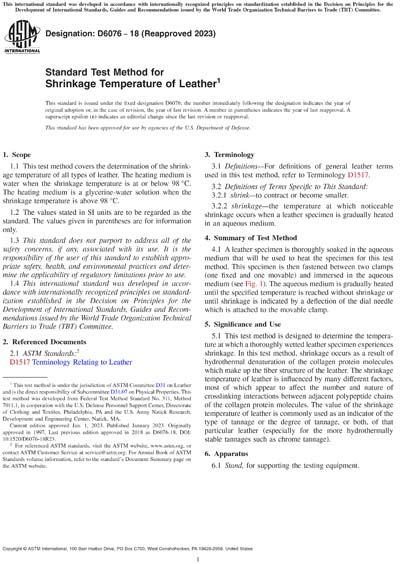 Standards PDF Cover Page