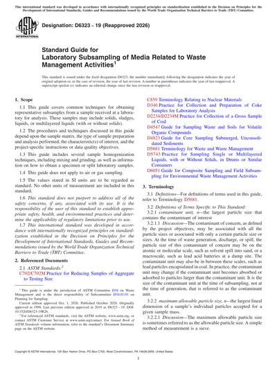 Standards PDF Cover Page