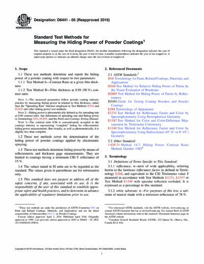 Standards PDF Cover Page