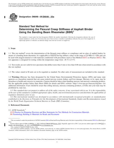 ASTM D6648-25a Red - Standard Test Method for Determining the Flexural ...