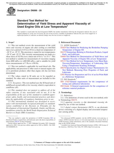 ASTM D6896-25 - Standard Test Method for Determination of Yield Stress ...