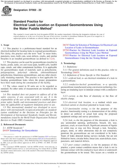 Standards PDF Cover Page