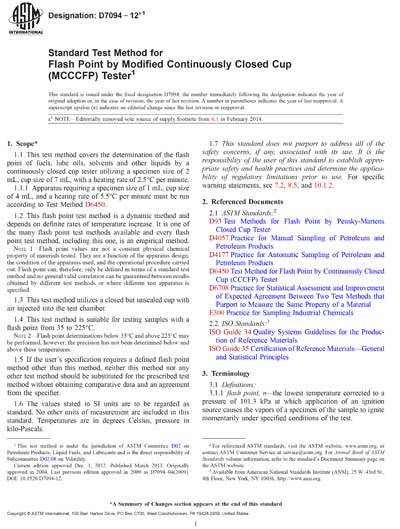 Standards PDF Cover Page