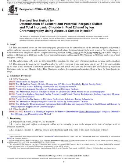 ASTM D7328-16 Red - Standard Test Method for Determination of Existent ...