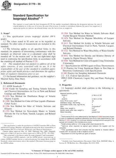 Standards PDF Cover Page